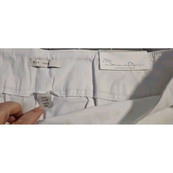 Cato Crop Classic White Pull On Capri New With Tag - Picture 2 of 9